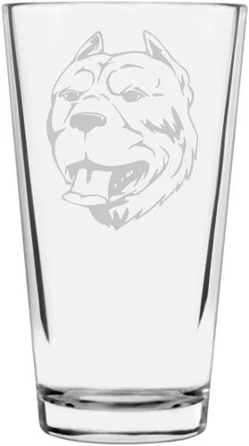 Vista 322 de Podenco Canario - Vaso de pinta de 16 onzas con temática de perro personalizado