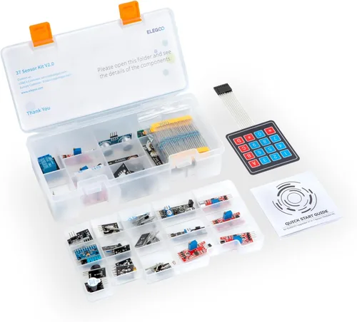 Vista 4 de ELEGOO Kit de módulos de sensor 37 en 1 actualizado con tutorial compatible con R3 MEGA 2560 Nano