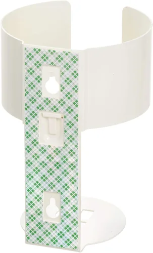 Vista 2 de iDesign Soporte adhesivo para toallitas de limpieza para cocina o baño - Blanco coco