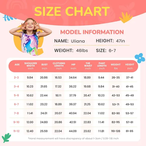 Vista 4 de LQSZ Conjunto de pijamas para niñas pequeñas, regalos para niñas pequeñas, pijamas de verano para niños pequeños de 2 a 12 años