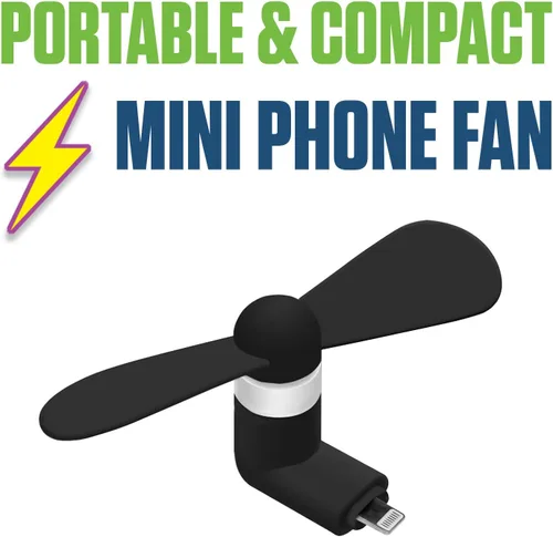 Vista 8 de Cellet Mini ventilador de refrigeración alimentado por Apple Phone Lighting Puerto de carga compatible con iPhone 14 Pro Max Plus 13 12 11 XS XR X 8