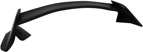 Vista 8 de IKON MOTORSPORTS, Alerón de maletero prepintado compatible con Honda Civic 4Dr Sedan 2016-2021, TR pintado #731513 Centro negro brillante y tapa