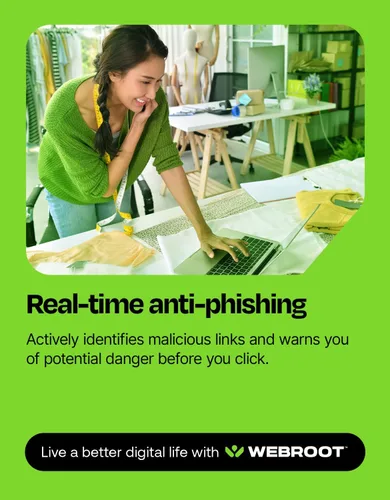 Vista 4 de Webroot Software antivirus 2023 3 dispositivos 2 años de descarga para PC/Mac