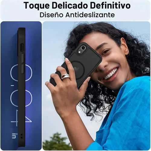 Vista 6 de MOCCA Magnetic Shockproof for iPhone XR Case,Black