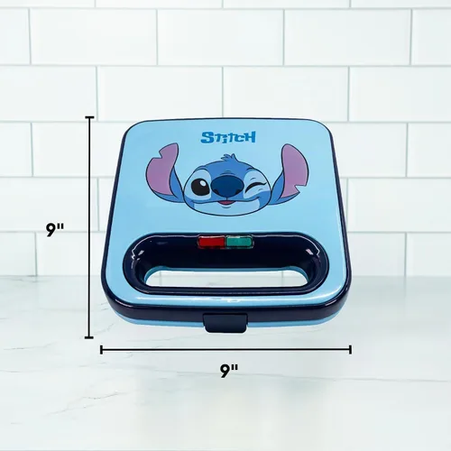 Vista 3 de Uncanny Brands Disney Lilo y Stitch Máquina para Hacer Waffles - Haz Waffles de Lilo y Stitch - Electrodoméstico de Cocina