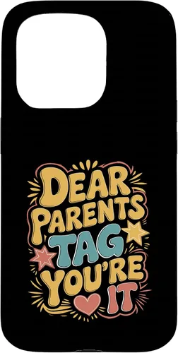 Vista 14 de Dear Parents Tag You’re It Leopard Print Case for iPhone XR