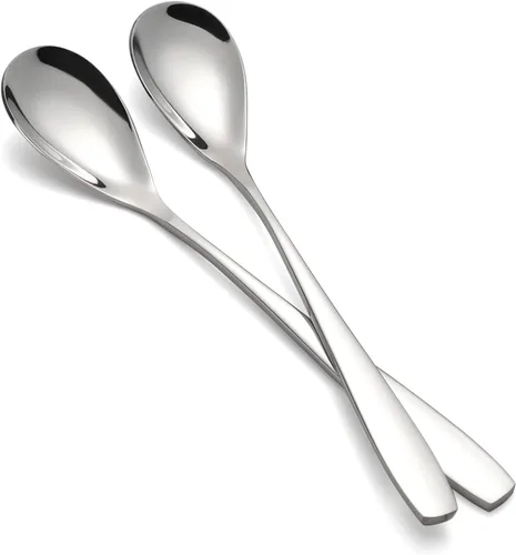 Vista 3 de Cucharas de huevo de acero inoxidable - 5.5 pulgadas juego de 6 para huevos duros suaves