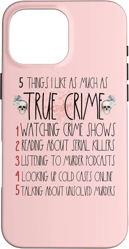 Vista 19 de Funda para iPhone 13 Pro Max Serial Killer I Like True Crime For Women True Crime Lover
