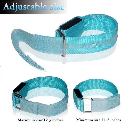Vista 4 de Fashion&cool Banda LED de palmada, pulsera deportiva con luz recargable por USB, pulseras ajustables que brillan en la oscuridad para hombres
