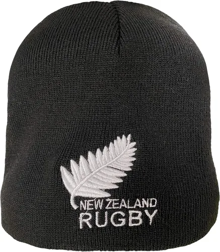 Vista 2 de Nueva Zelanda Rugby Logo Beanie Negro