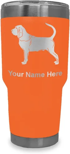 Vista 19 de LaserGram Vaso aislado al vacío de 20 onzas, perro sabueso, grabado personalizado incluido (negro)