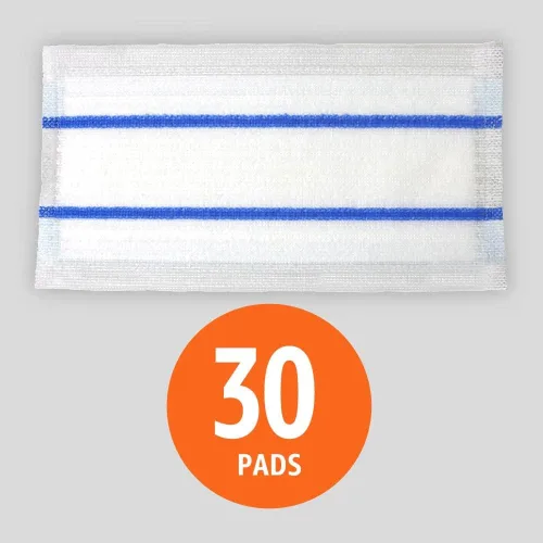 Vista 2 de Amazon Basics - Almohadillas de limpieza para suelo de alta resistencia con microfibra, compatibles con sistemas de fregado Swiffer WetJet, 30