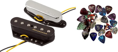 Vista 14 de Fender Custom Shop '51 Nocaster Telecaster Pickups - Paquete de níquel con cable para instrumentos