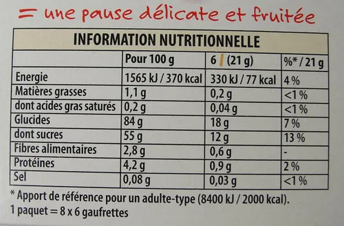 Vista 2 de Lu Galletas Paille d'or Frambuesa 170 Gr