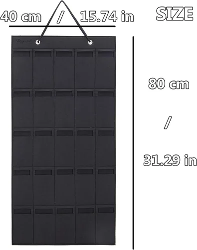 Vista 6 de Pacmaxi - Organizador de lentes de sol con bolsillos, organizador de pared por Sunglasses, soporte de almacenamiento colgante para lentes, exhibidor