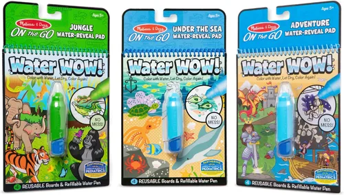 Vista 14 de Melissa & Doug Water Wow! - Paquete de almohadillas de revelación de agua, granja, safari y bajo el mar