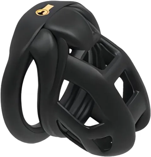 Vista 11 de Dispositivo de castidad masculina nueva jaula de castidad 3.0 dispositivo de castidad masculina con 4 anillos de resina para el pene, jaula