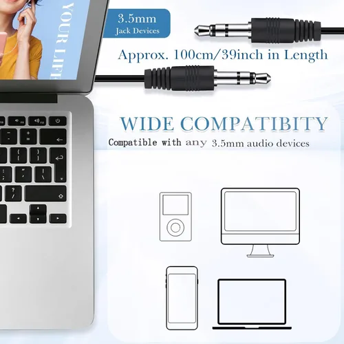 Vista 3 de Kanayu Paquete de 50 auriculares con cable a granel para aula, auriculares básicos con cable para estudiantes, sin micrófono, con conector de 0.138