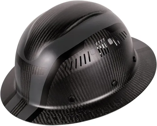 Vista 15 de Klein Tools 60514 Casco duro, ala completa de fibra de carbono serie K12, linterna frontal recargable, ventilada, clase C, tipo 1, Spartan