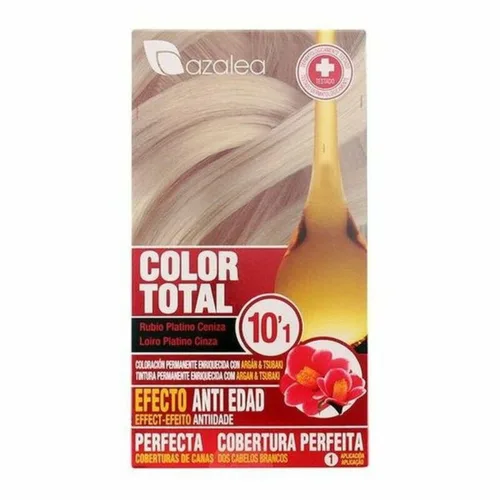 Vista 2 de Tinte Permanente Antiedad Azalea Color Total Rubio Platino Ceniza Rubio Platino Nº 10,1-Rubio Platino Ceniza (1 unidad)