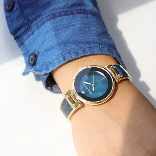 Vista 2 de Anne Klein Women's Genuine Diamond Dial Bangle Watch