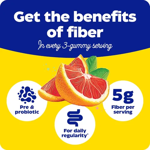 Vista 6 de Enzymedica Fiber+ Gomitas prebióticas y probióticas para mujeres y hombres, 90 unidades Gut Health & Digestive Support, 5g Fiber & 50mg Bacillus