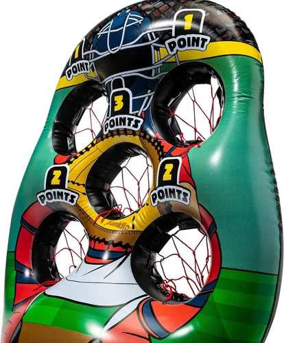 Vista 11 de Franklin Sports Juego Inflable de Lanzamiento de Objetivo para Niños - Juego Mini de Lanzamiento - Juego de Juguete Portátil para Interiores
