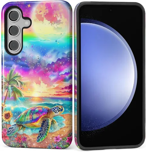 Vista 105 de Funda para Samsung Galaxy S23, Funda Híbrida Resistente 2 en 1 de Cuerpo Completo Resistente a Golpes con Protección Brillante para Samsung Galaxy