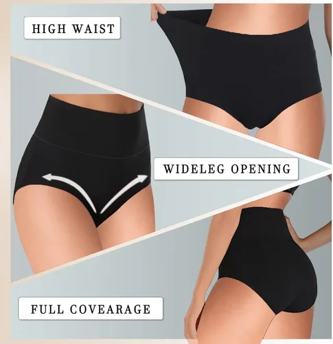 Vista 6 de Ropa interior de período para mujer, de algodón, a prueba de fugas, fácil de limpiar, para adolescentes, niñas y niñas