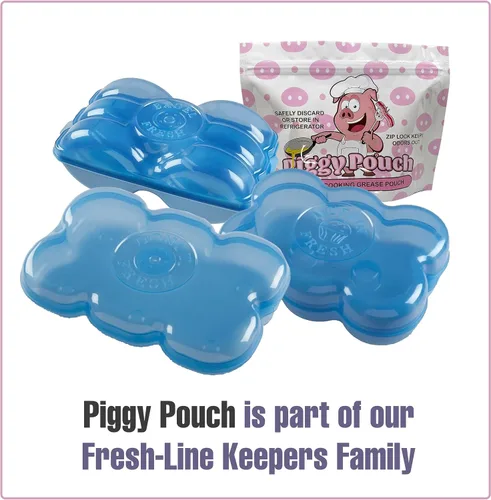 Vista 6 de Piggy Pouch - Bolsas de almacenamiento de grasa de tocino, 12 onzas