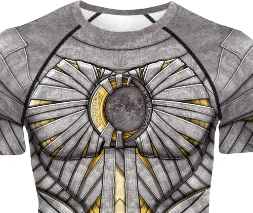Vista 5 de Dimplier Camisetas deportivas de compresión para hombre, de manga corta, para entrenamiento atlético