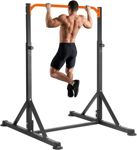 Vista 10 de Pull Up Station, Power Tower Adjustable Pullup Bar Free Standing, Heavy Duty Multifunction Strength Training Pull Up Bar, Gym Workout Fitness