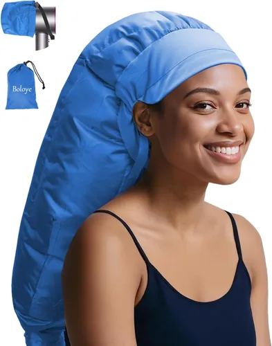 Vista 14 de Boloye Accesorio de Gorro para Secador de Cabello – Gorro de Secadora con Capucha XL de 28.5" para Secado Más Rápido y Acondicionamiento Profundo