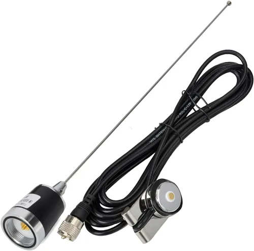 Vista 9 de HYS Antena NMO de doble banda de 20 pulgadas, antenas VHF 144 y UHF 430 MHz para radios móviles Motorola Kenwood Icom Vertex Blackbox HYT Hytera V/U