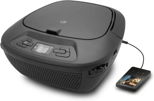Vista 5 de GPX Portátil Bluetooth Boombox/reproductor de Cd, negro (BCB117B)