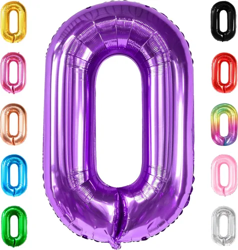 Vista 54 de KatchOn Globo negro del número 1 de 40 pulgadas, globo de feliz cumpleaños