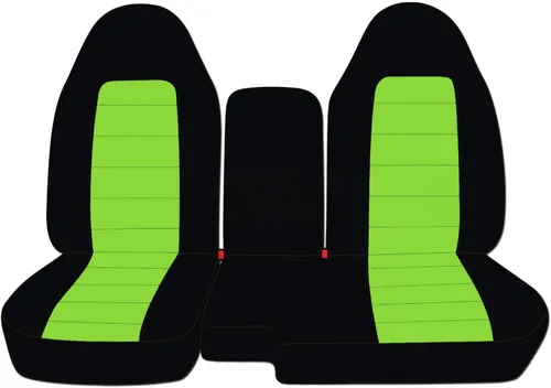 Vista 26 de Cubreasientos de camiones de dos tonos/vehículos utilitarios Ford Ranger/Explorer Mazda Navajo/Serie B (asientos separados, 60/40) con Negro y azul