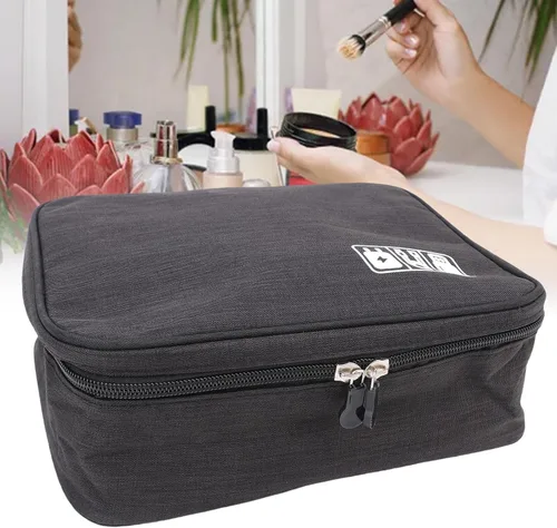 Vista 3 de Pongnas Travel CableBag with Elastic Dividers Compact Electronics Storage Case for,Cords & Tech Accessories