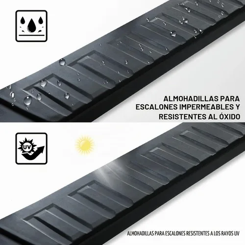 Vista 3 de Compatible con Dodge Ram 1500 2002-2008 Ram 2500 3500 2003-2009 Extended/Double Cab Quad Cab Step Bar Negro Heavy Duty