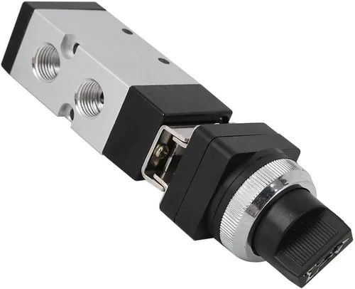 Vista 9 de Msv86522-Tb Válvula de interruptor de válvula de botón mecánico de 5 vías de 2 posiciones para sistema neumático Válvula de botón mecánica de 5 vías