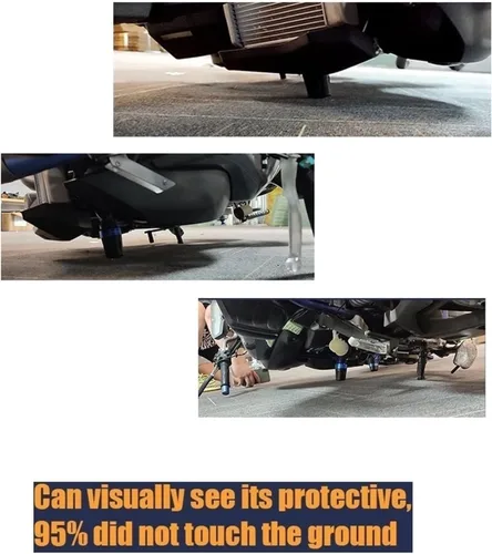 Vista 6 de Protector de choque de motocicleta Marcos de choque Almohadillas de escape Protector para Bajaj para Pulsar 200 NS 200 RS 200 AS (Color : A Titanio)