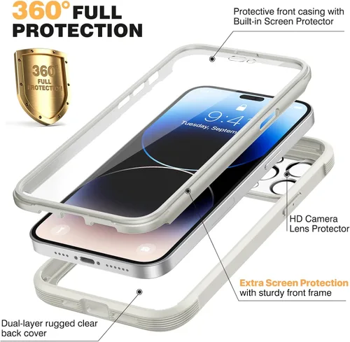 Vista 141 de DIACLARA - Funda transparente compatible con iPhone XR 6.1 pulgadas 2018