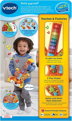 Vista 8 de VTech - Guitarra Zoo Jamz Tiger Rock, naranja