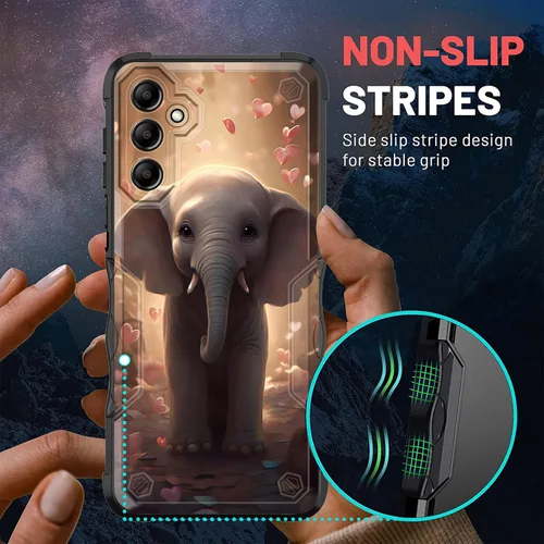 Vista 538 de Funda para Galaxy A14 5G, [Doble Capa][Protección contra Caídas de Grado Militar de 10 Pies] [Antideslizante] Funda Resistente a Prueba de Golpes