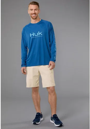 Vista 4 de HUK Camiseta de pesca de manga larga ventilada Pursuit para hombre (+30 UPF)