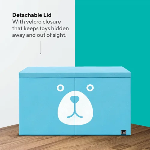 Vista 2 de Mindspace Caja de juguetes para niños, niñas, contenedores de almacenamiento de juguetes, caja de almacenamiento para niños, bonita caja