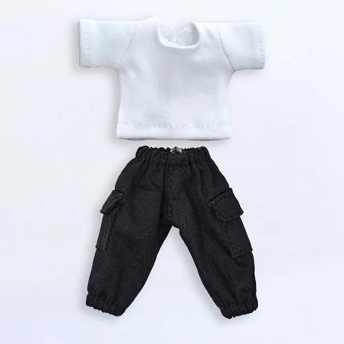 Vista 8 de niannyyhouse Camiseta + Pantalones Conjunto de 2 piezas Mono de Camuflaje Camiseta de Color Sólido 1/12 BJD OB11 Muñeca 4.3 pulgadas (4.3 in)