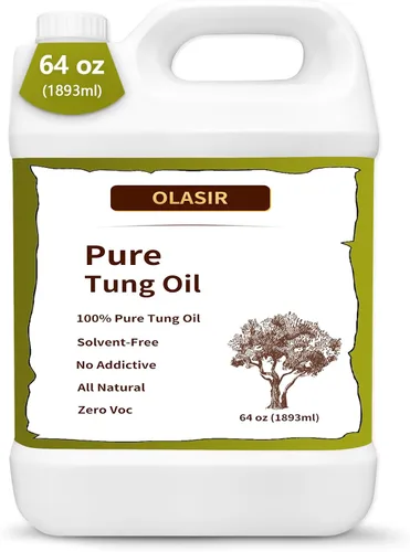 Vista 9 de Aceite de Tung puro 100% natural de 1 galón para acabado de madera