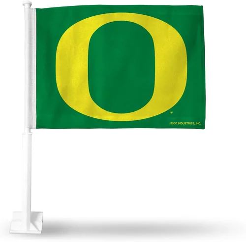 Vista 46 de Rico Industries Bandera de coche de doble cara de la NCAA, gran accesorio para automóvil