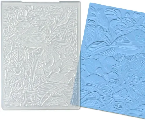 Vista 7 de Estivaux Carpetas de estampado de olas marinas para hacer tarjetas, carpetas de plástico de cirros de 5.7 x 4.2 pulgadas, plantilla de verano
